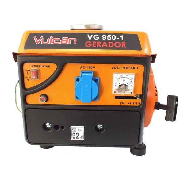Gerador VG950 Vulcan Gasolina 2T 2,5HP 950W 127V 220V Partida Manual